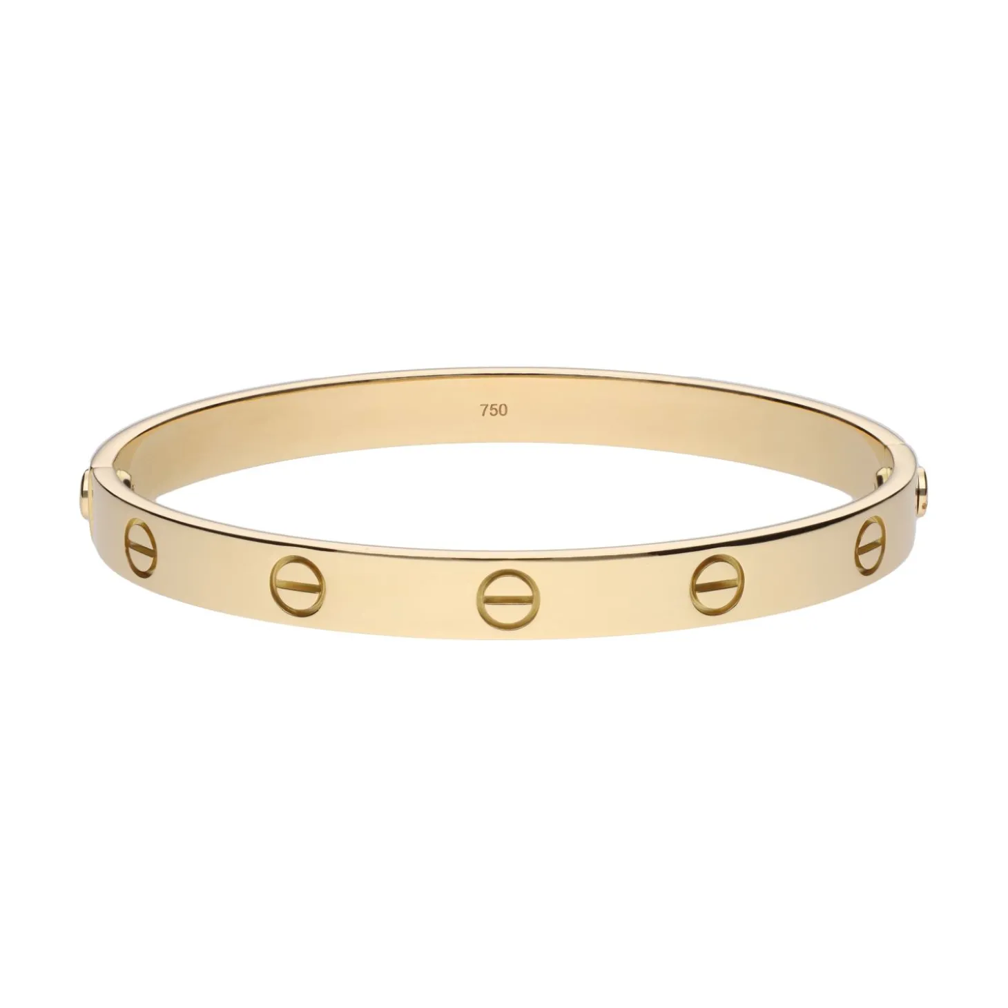 PULSERAS Pulsera love de cartier en oro amarillo. Talla 18.