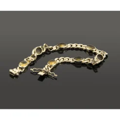 PULSERAS Pulsera oro amarillo y cuarzos citrinos
