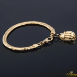 PULSERAS Pulsera oro amarillo con escarabajo