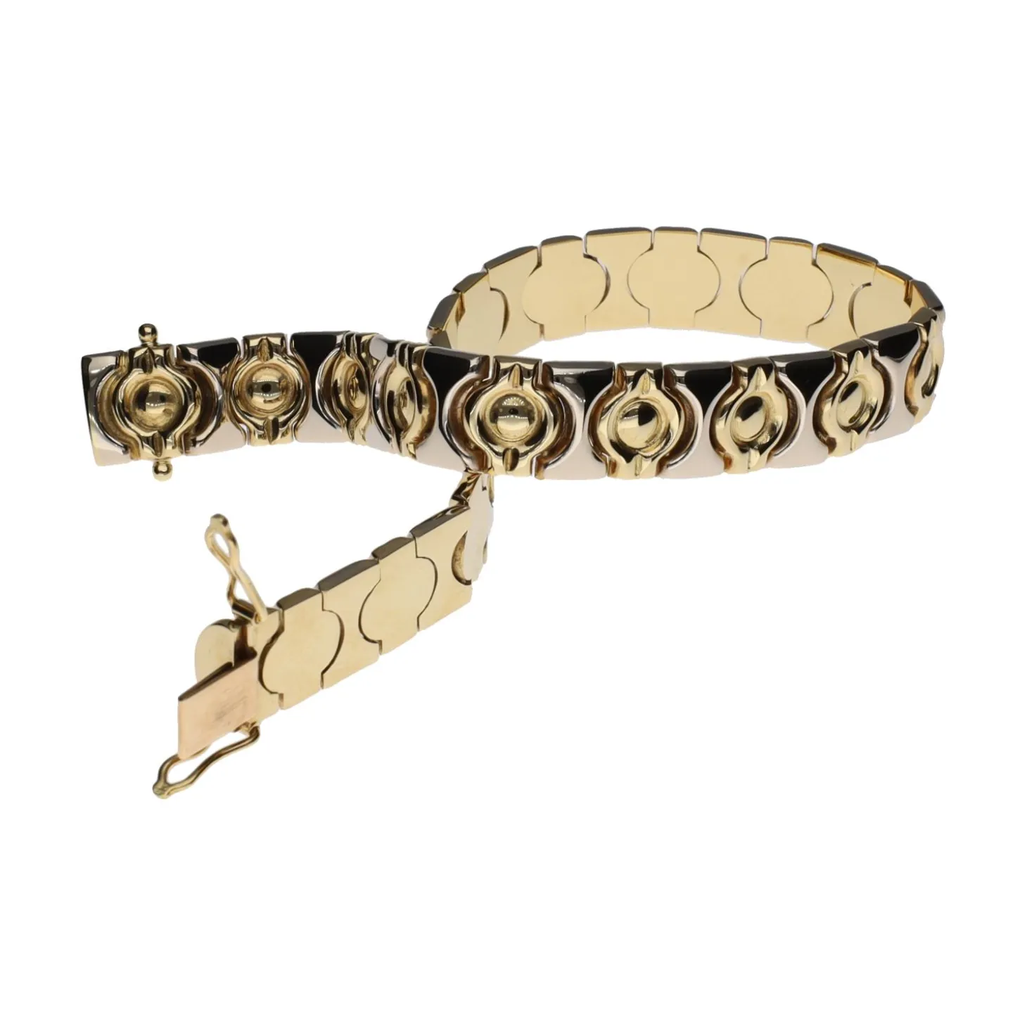PULSERAS Pulsera realizada en oro amarillo y oro blanco.