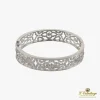 PULSERAS Pulsera rígida calada oro blanco y diamantes