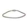 PULSERAS Pulsera riviere en oro blanco y brillantes.