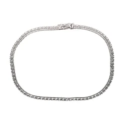 PULSERAS Pulsera riviere en oro blanco y brillantes.