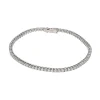 PULSERAS Pulsera riviere en oro blanco con brillantes.