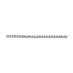 PULSERAS Pulsera riviere en oro blanco con brillantes.