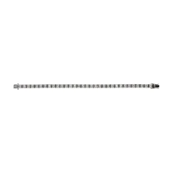 PULSERAS Pulsera riviere en oro blanco con brillantes.