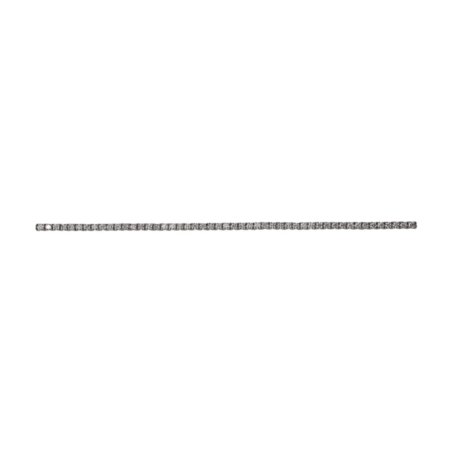 PULSERAS Pulsera riviere en oro blanco con brillantes.