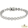 PULSERAS Pulsera riviere oro blanco chatones.