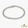PULSERAS Pulsera riviere oro blanco y diamantes.