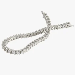 PULSERAS Pulsera riviere oro blanco y diamantes.