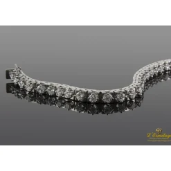 PULSERAS Pulsera riviere oro blanco y diamantes.