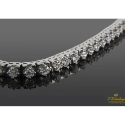 PULSERAS Pulsera riviere oro blanco y diamantes.