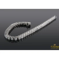 PULSERAS Pulsera riviere oro blanco y diamantes.