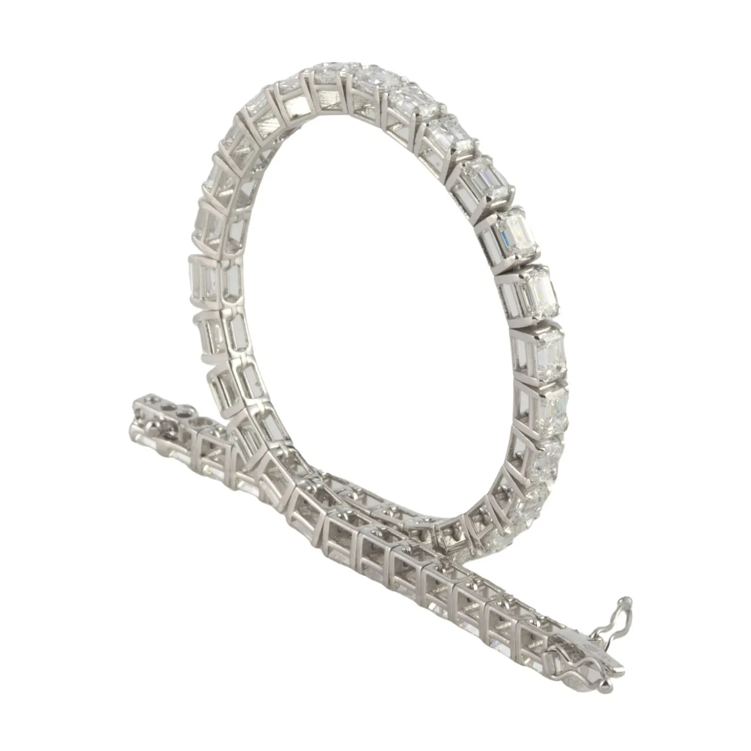 PULSERAS Pulsera riviere oro blanco y diamantes