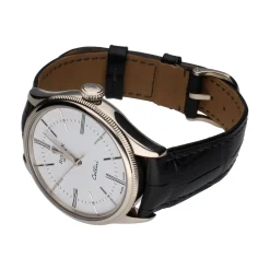 ROLEX Cellini oro blanco cuero 39mm.