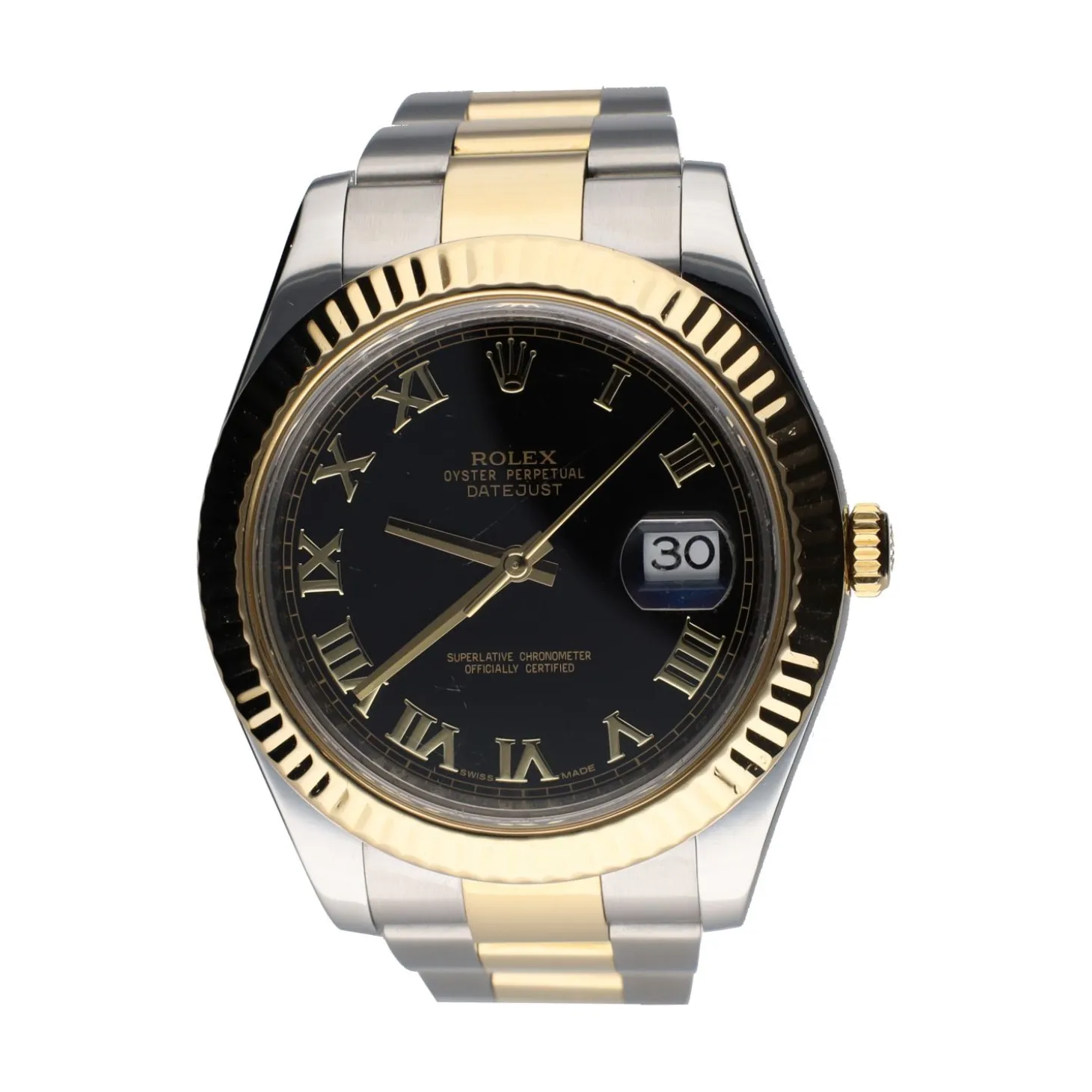 ROLEX Datejust ii acero y oro oyster esfera negra 41mm.