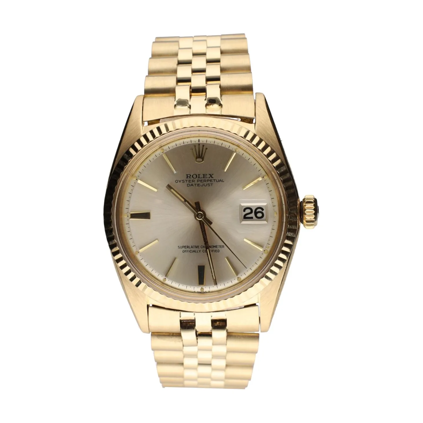 ROLEX Datejust oro amarillo jubille plexi 36mm.