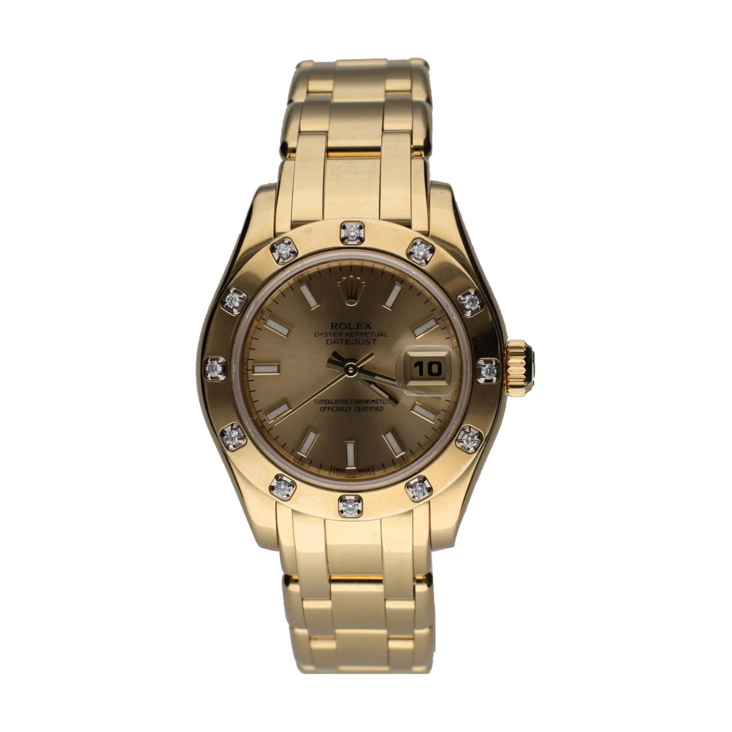 ROLEX Datejust pearlmaster oro amarillo señora 29mm.
