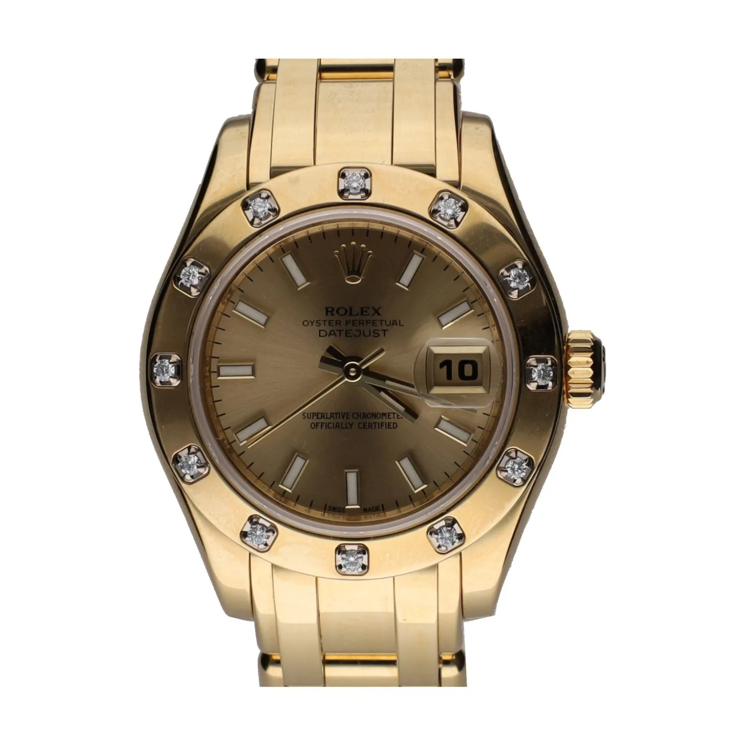 ROLEX Datejust pearlmaster oro amarillo señora 29mm.