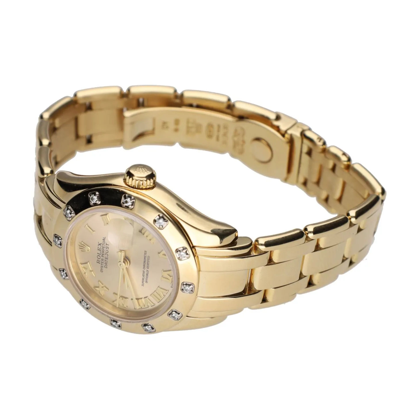 ROLEX Datejust pearlmaster oro amarillo brillantes.