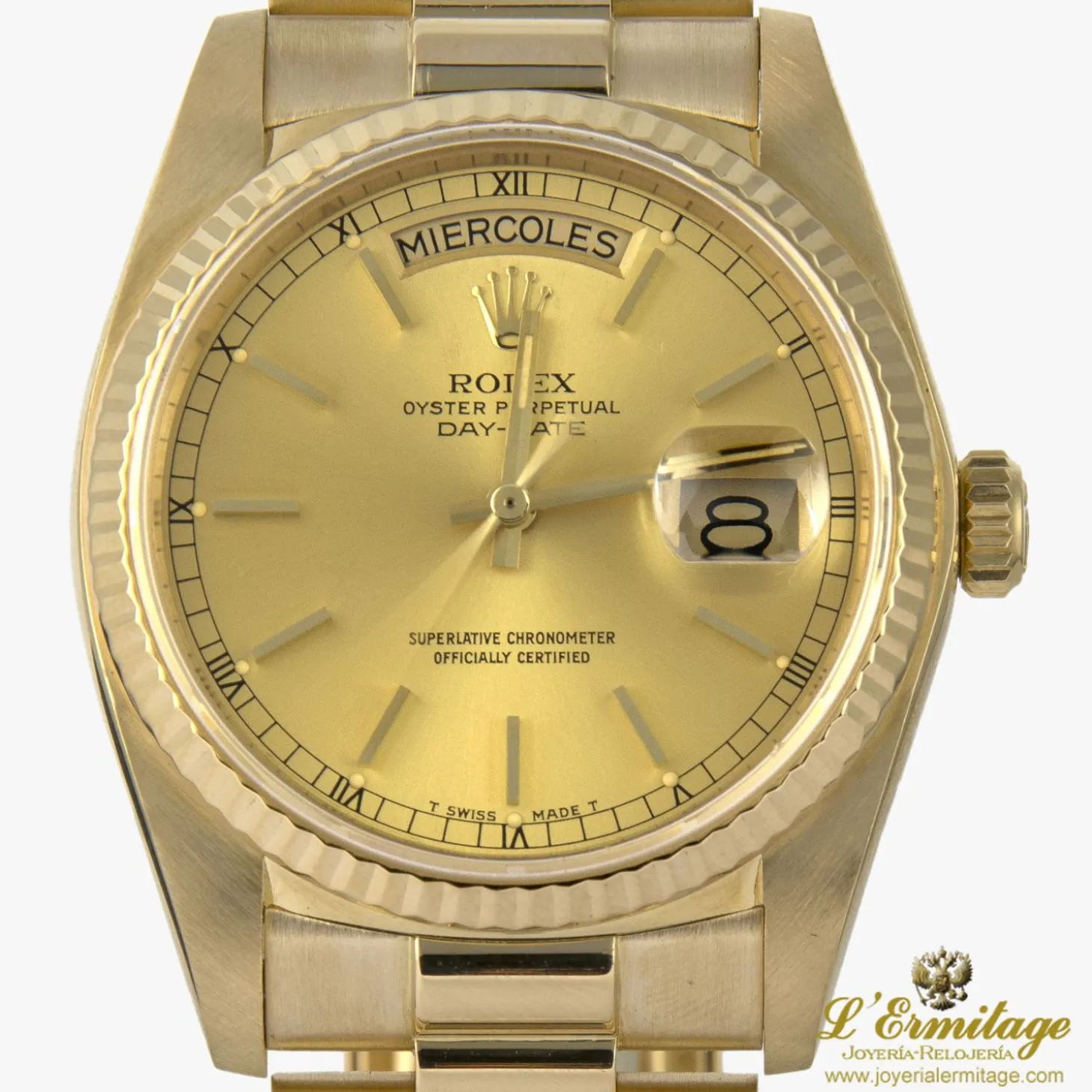 ROLEX Day-date president oro amarillo caballero 36mm.