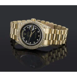 ROLEX Day-date president oro amarillo y diamantes 36mm. Esfera y diamantes customizados. Después de compra.