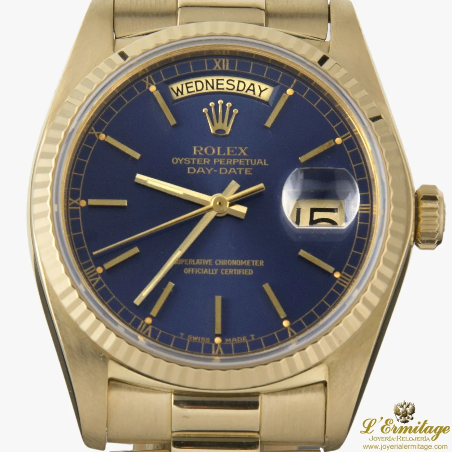 ROLEX Day-date president oro amarillo caballero 36mm
