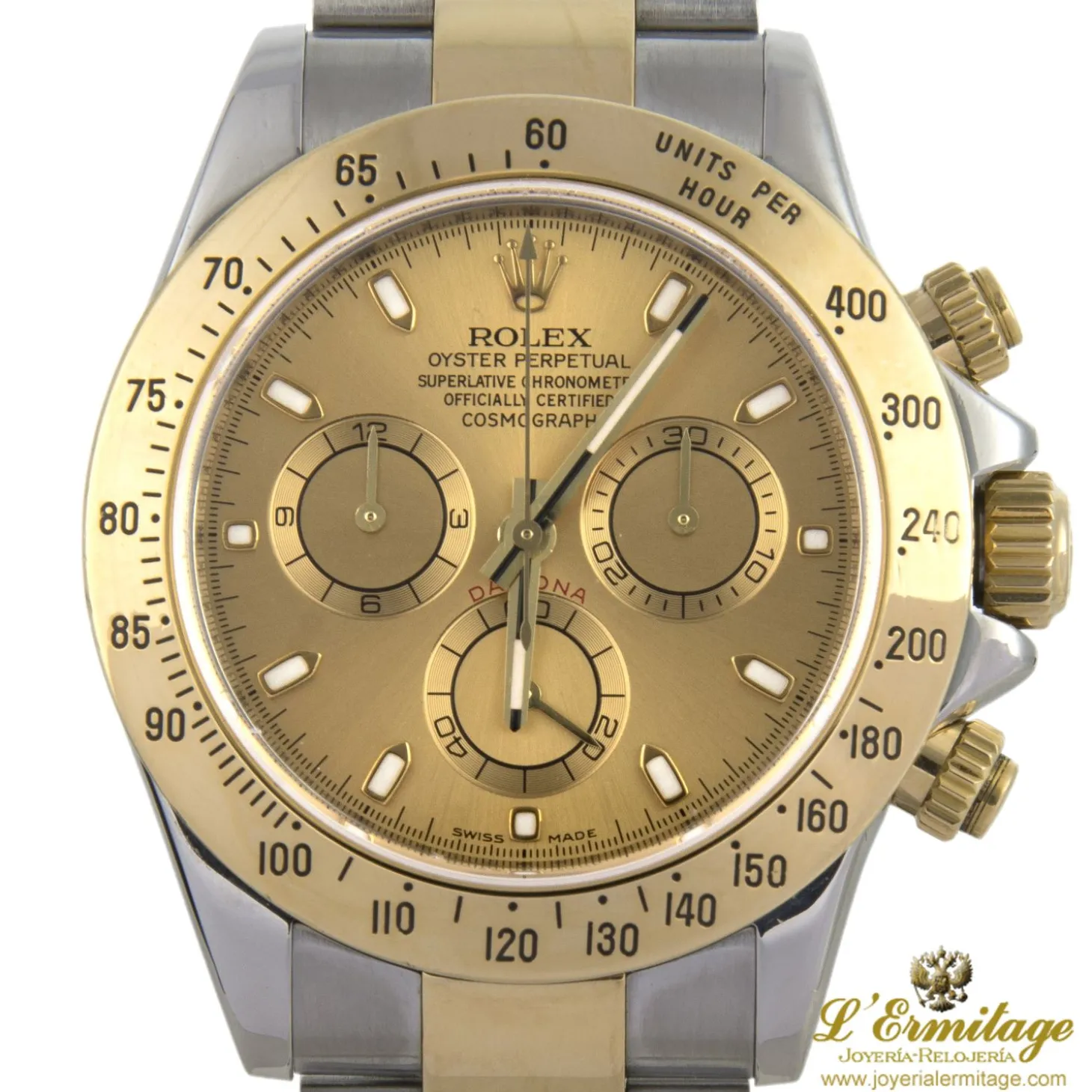 ROLEX Daytona acero y oro