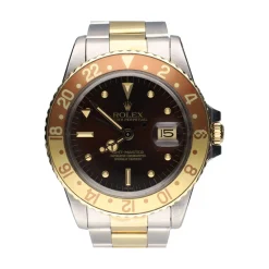 ROLEX Gmt-master acero y oro marrón oyster.