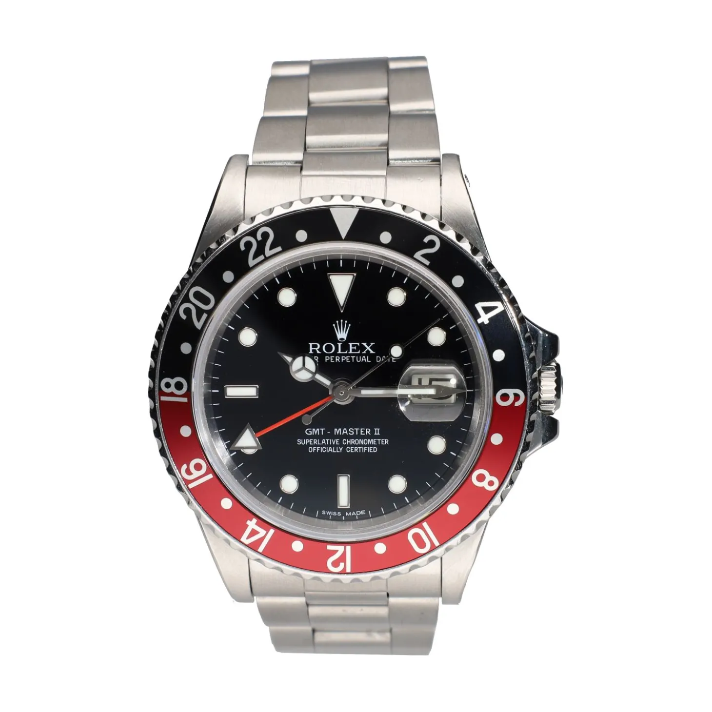 ROLEX Gmt-master ii acero oyster fat lady.