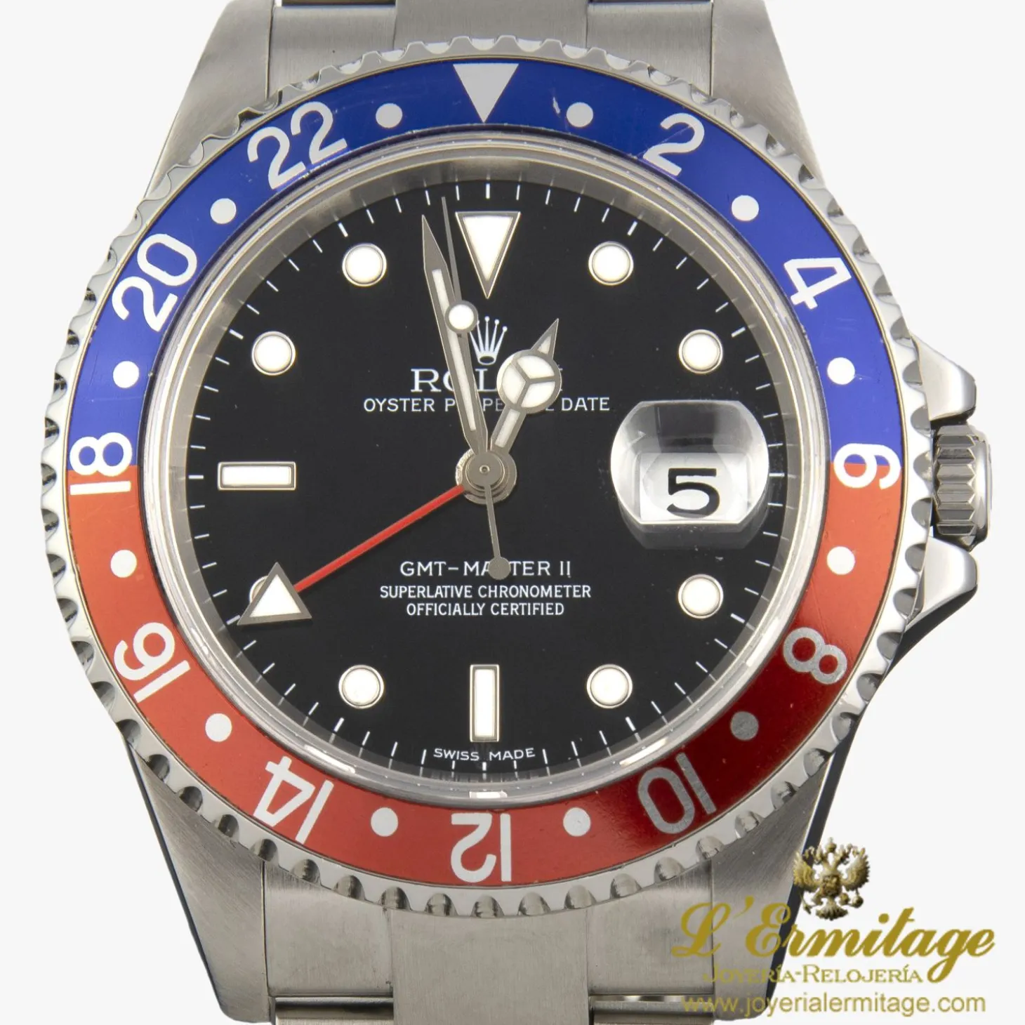 ROLEX Gmt-master ii acero pepsi.