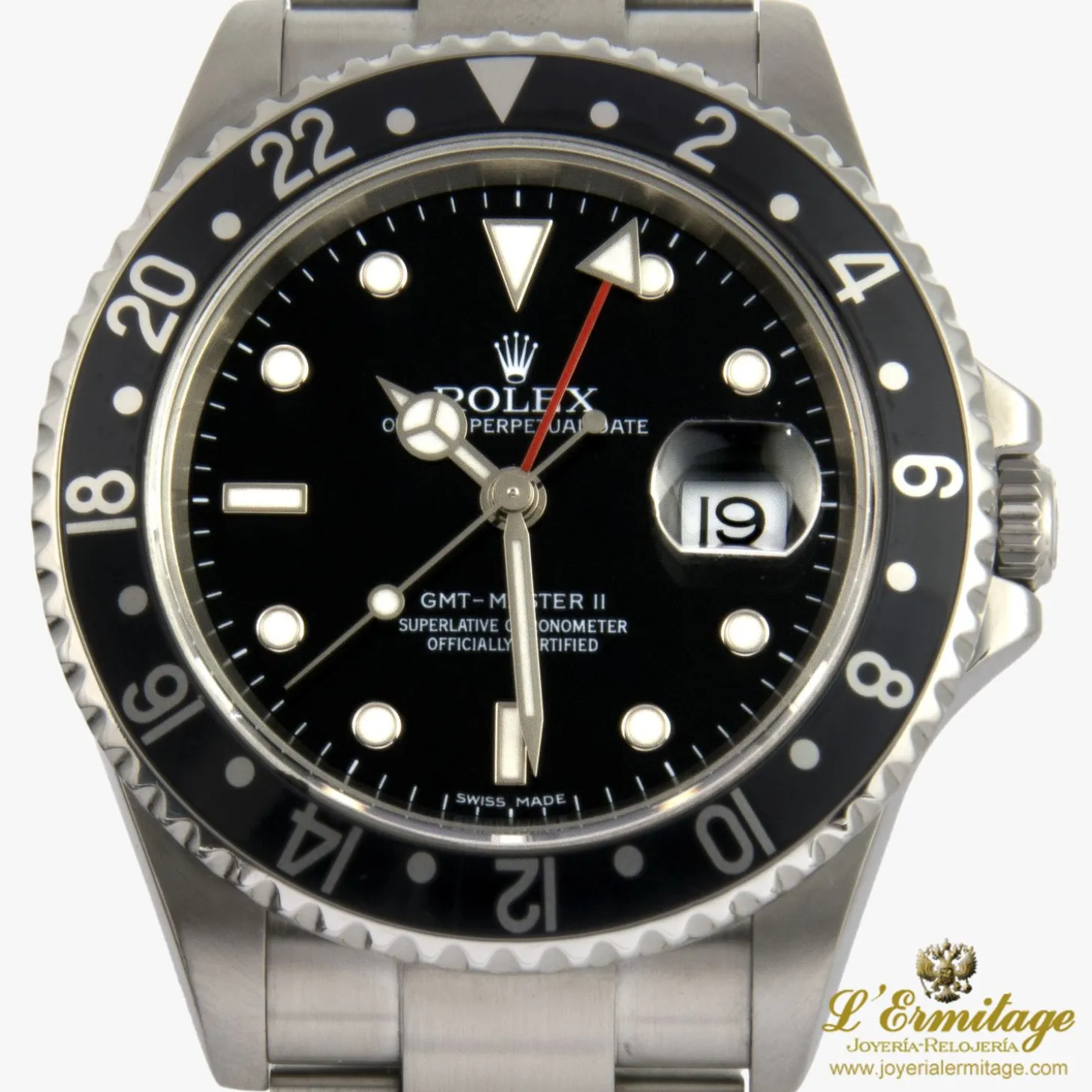 ROLEX Gmt-master ii acero "stick"