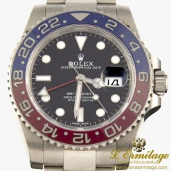 ROLEX Gmt - master ii oro blanco cerámico 40mm