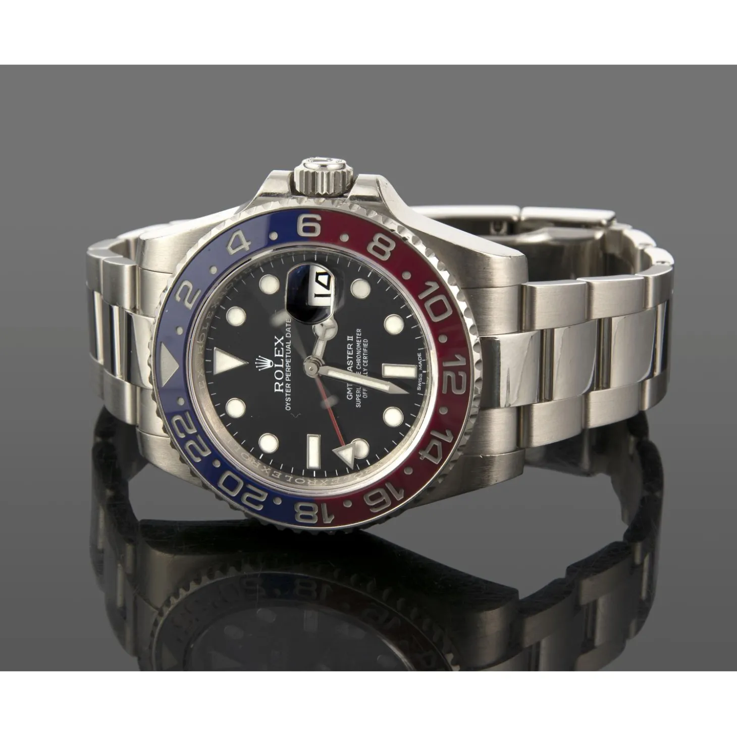 ROLEX Gmt - master ii oro blanco cerámico 40mm