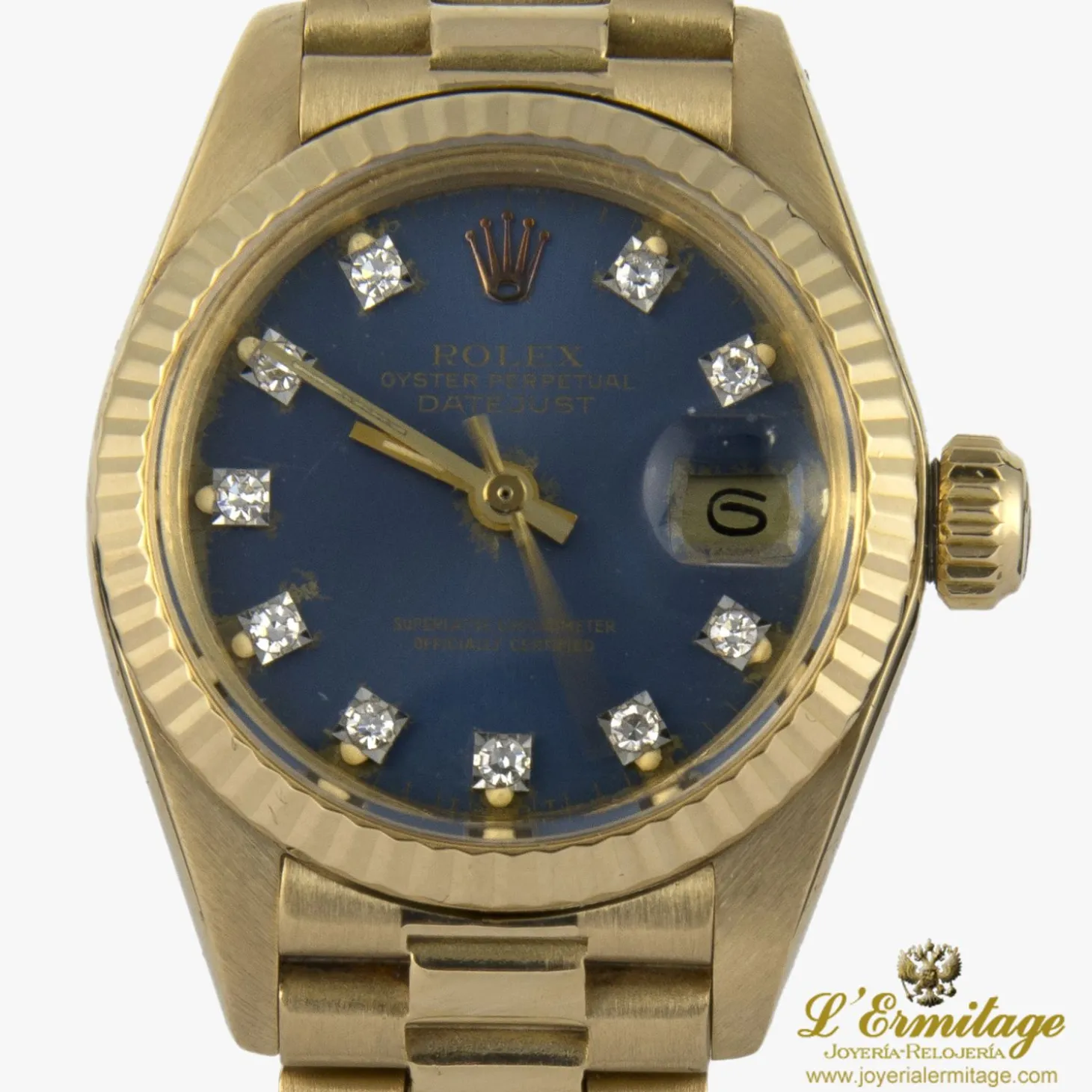 ROLEX Lady-datejust oro amarillo president señora 26mm
