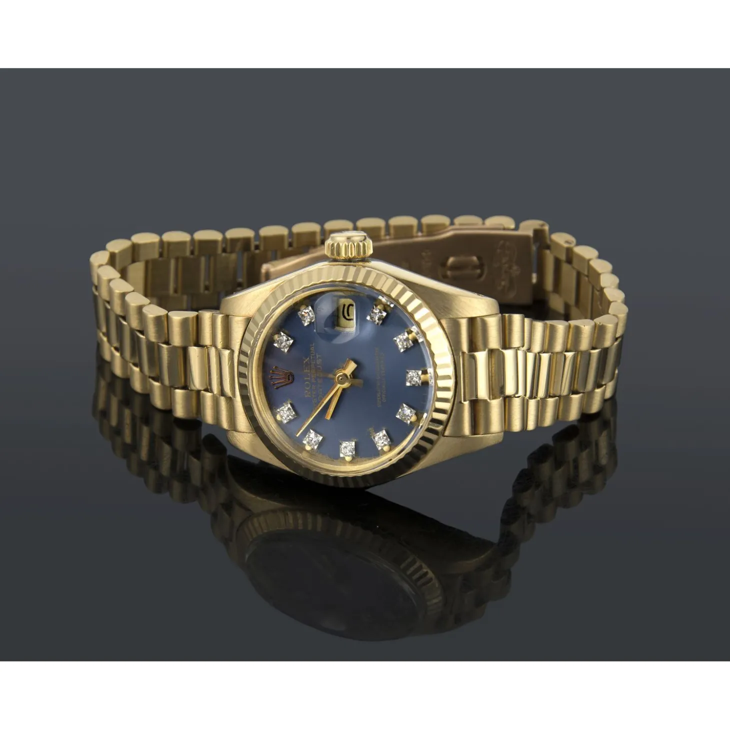 ROLEX Lady-datejust oro amarillo president señora 26mm
