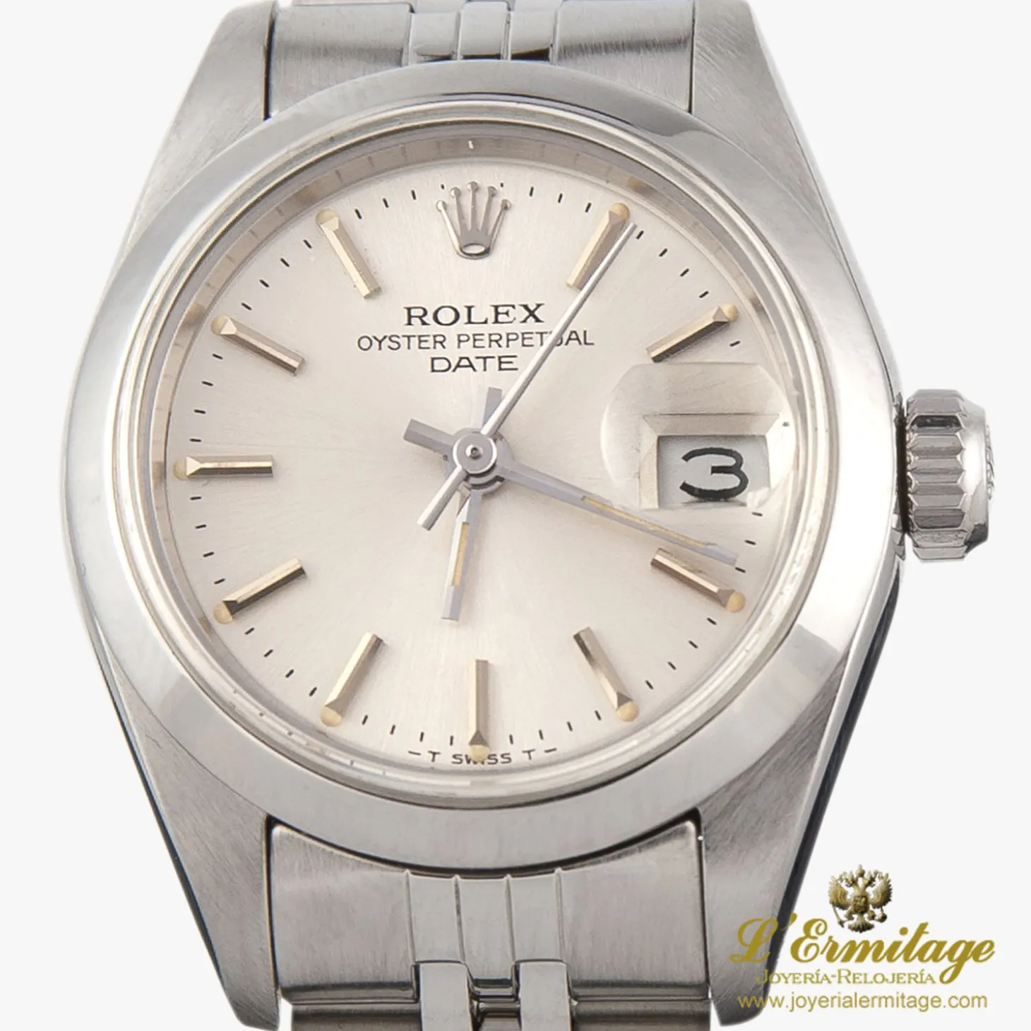 ROLEX Oyster perpetual date 26mm señora acero.