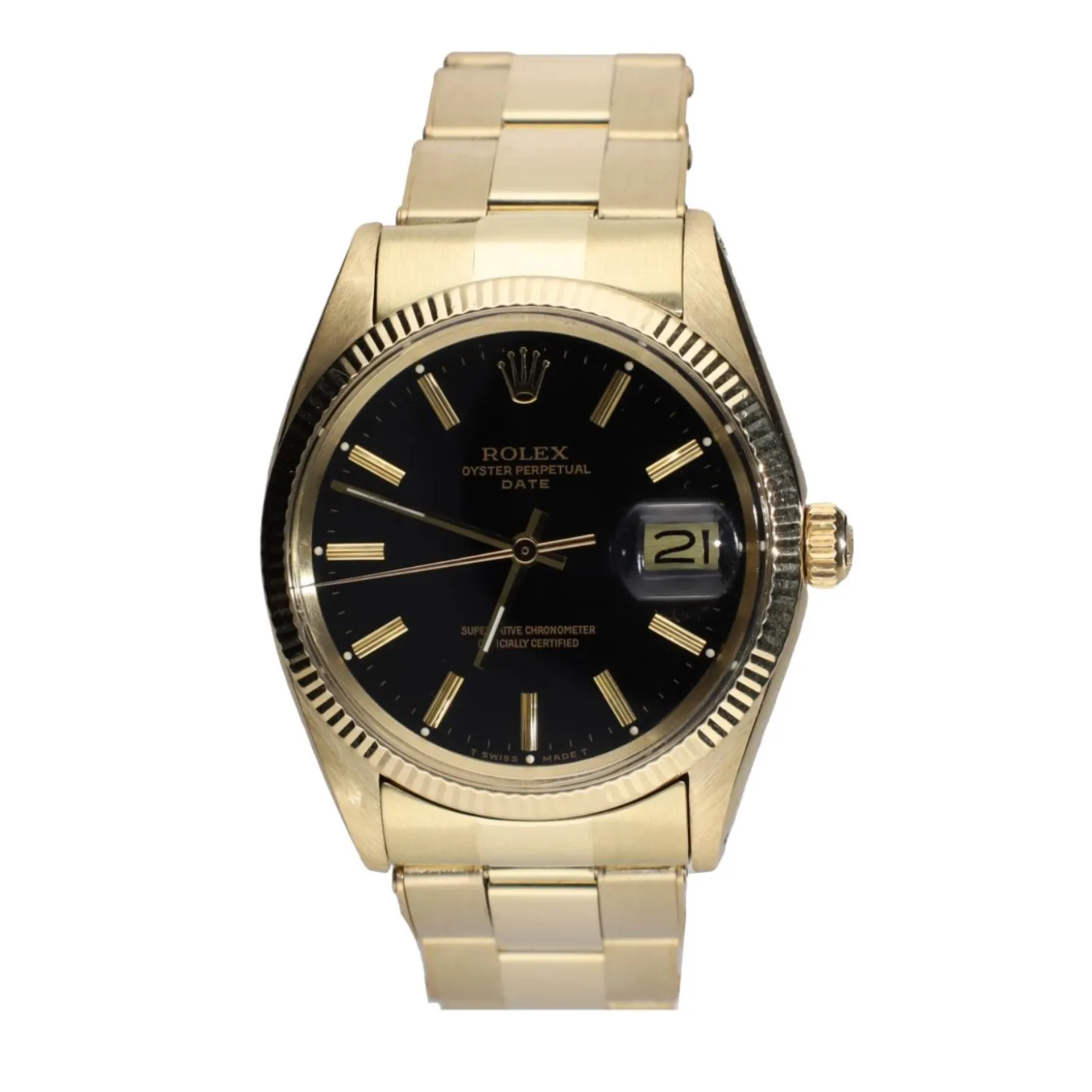ROLEX Oyster perpetual date oro amarillo 34mm.