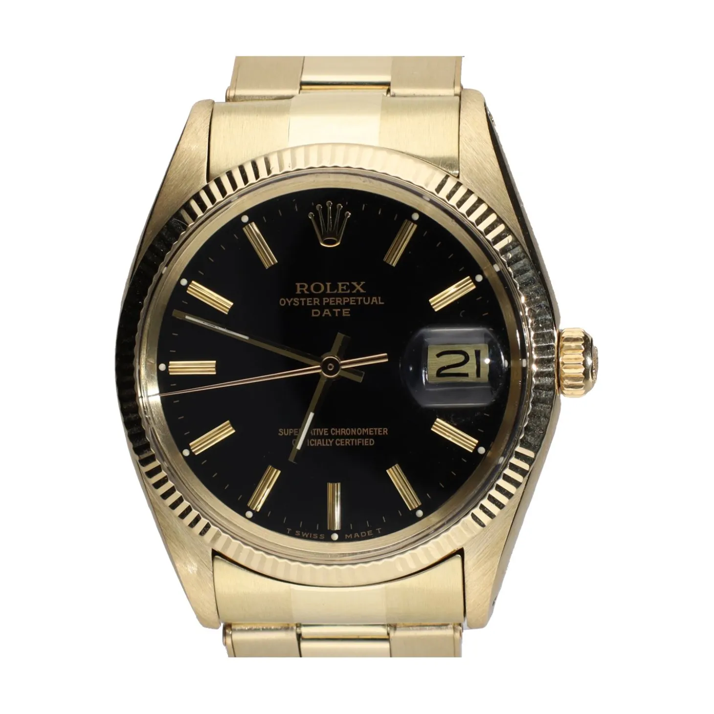 ROLEX Oyster perpetual date oro amarillo 34mm.