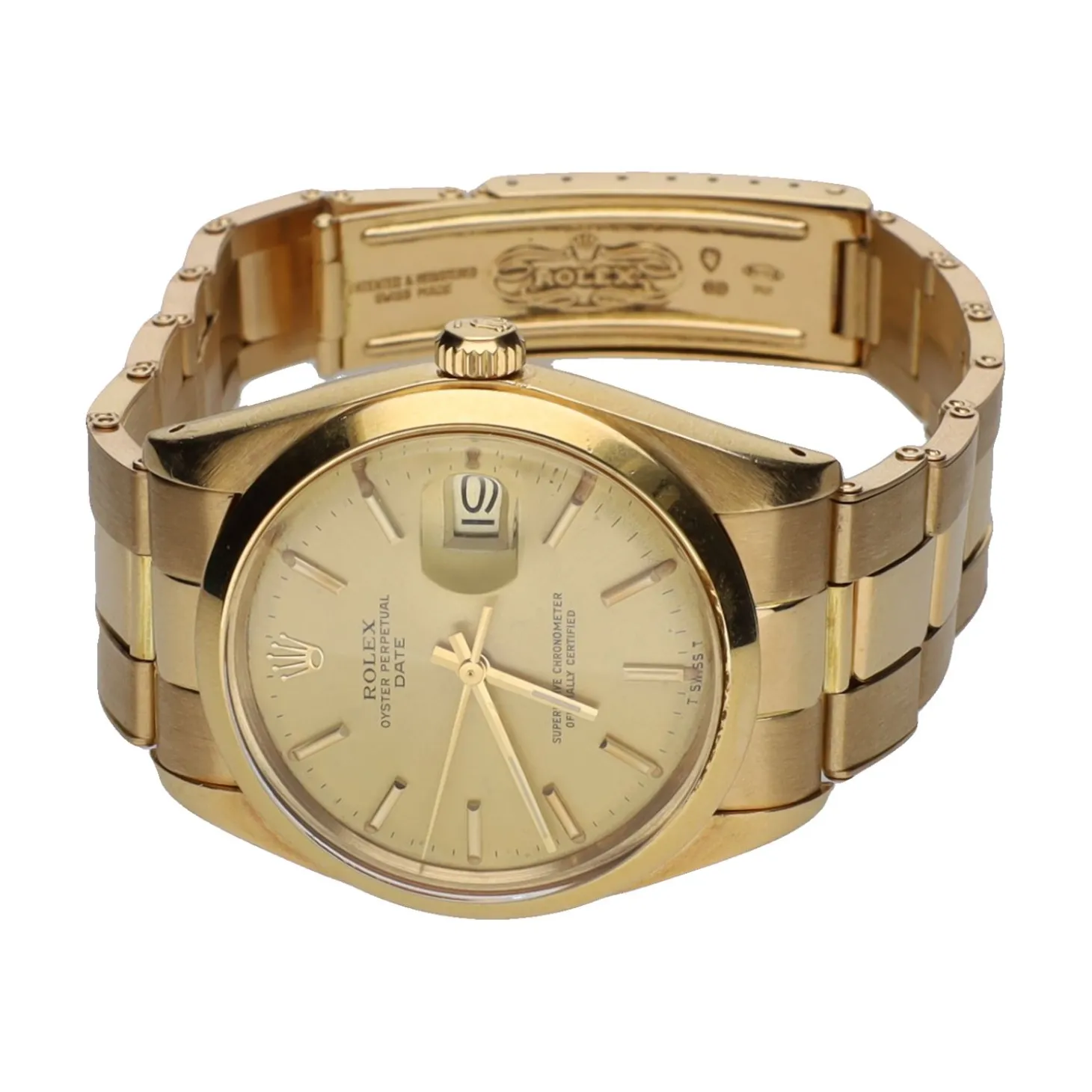 ROLEX Oyster perpetual date oro amarillo 34mm.