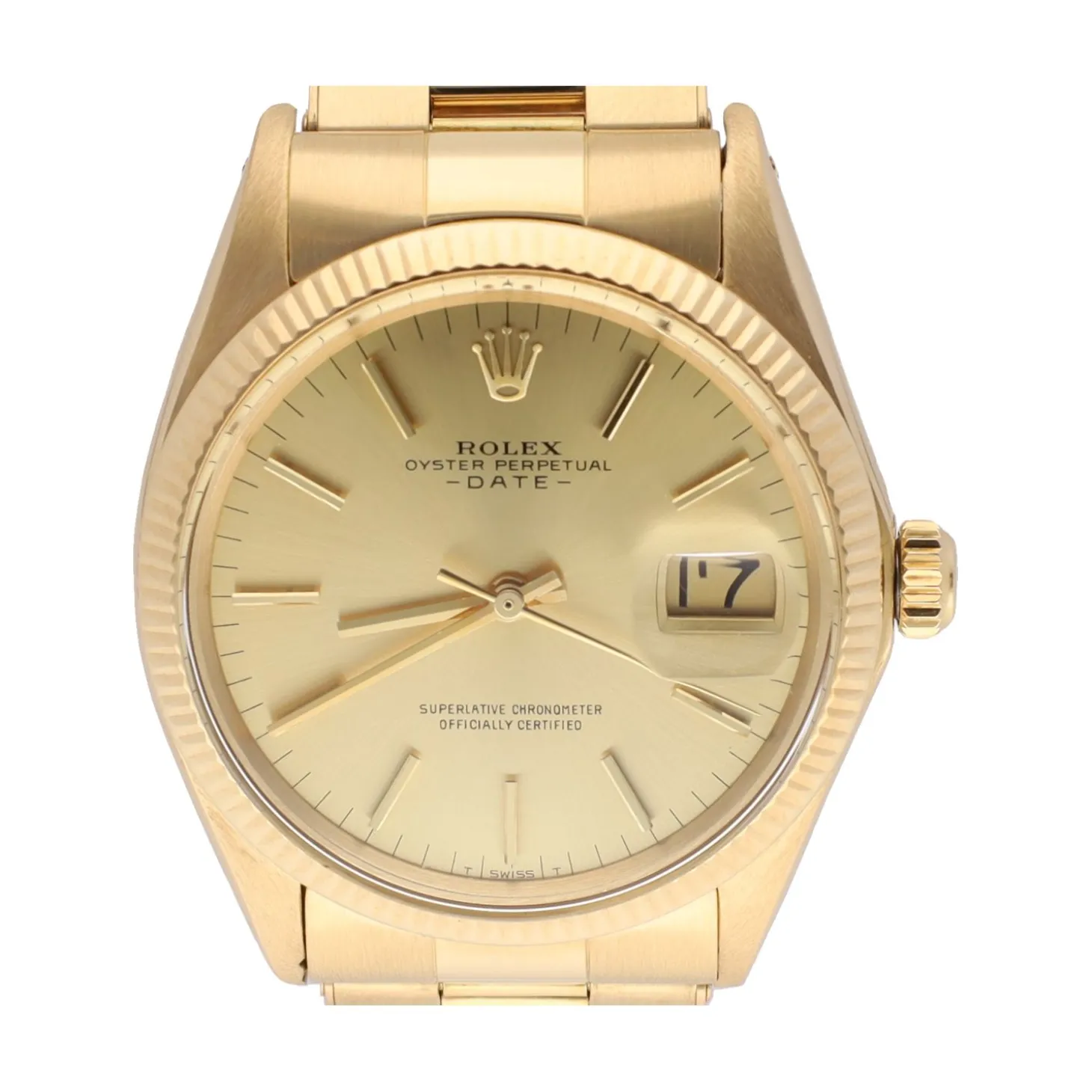 ROLEX Oyster perpetual date oro amarillo 34mm.