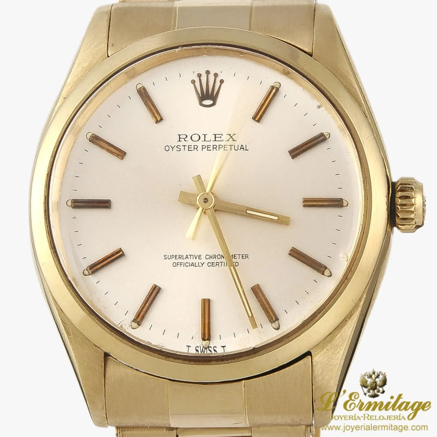 ROLEX Oyster perpetual oro amarillo caballero 34mm