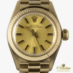 ROLEX Oyster perpetual oro amarillo president señora 26mm