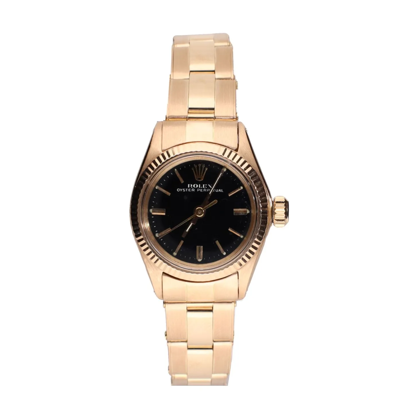 ROLEX Oyster perpetual señora oro rosa 25mm.
