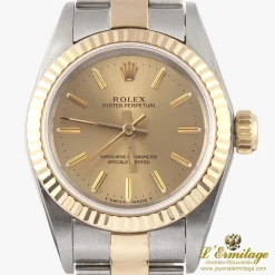 ROLEX Oyster perpetual señora acero y oro.