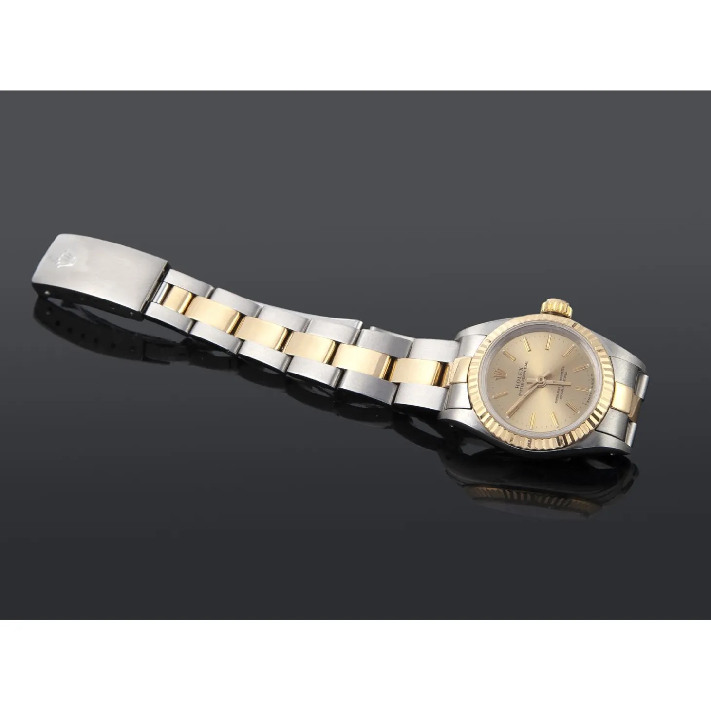ROLEX Oyster perpetual señora acero y oro.