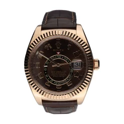 ROLEX Sky-dweller oro rosa esfera chocolate.