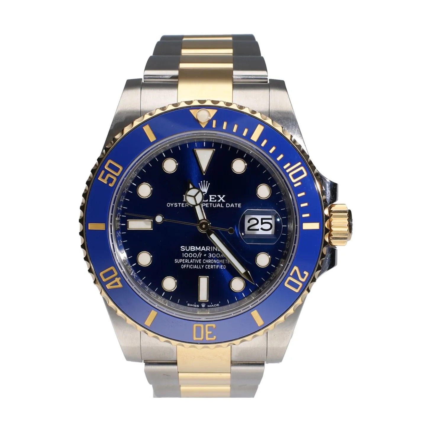 ROLEX Submariner acero y oro azul cerámico 41mm.