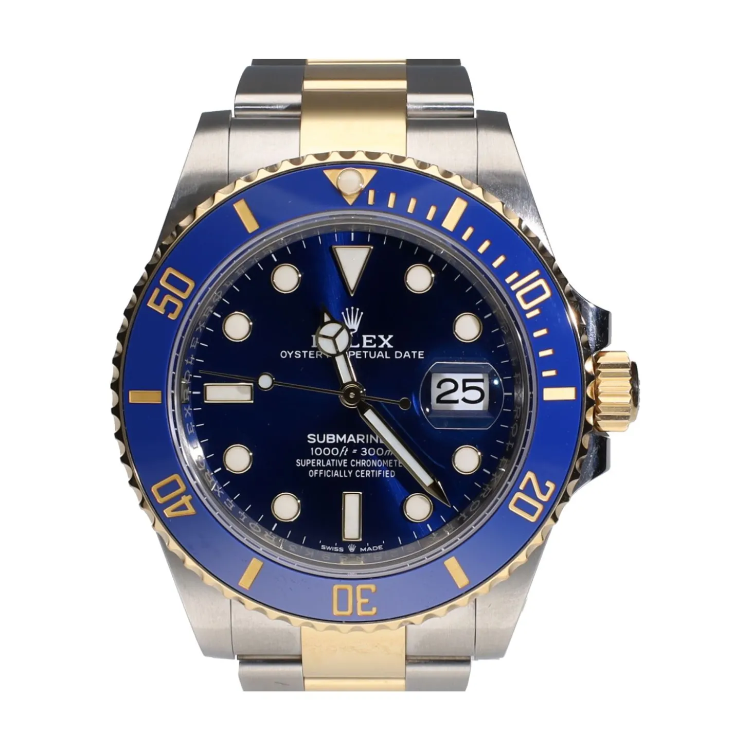 ROLEX Submariner acero y oro azul cerámico 41mm.