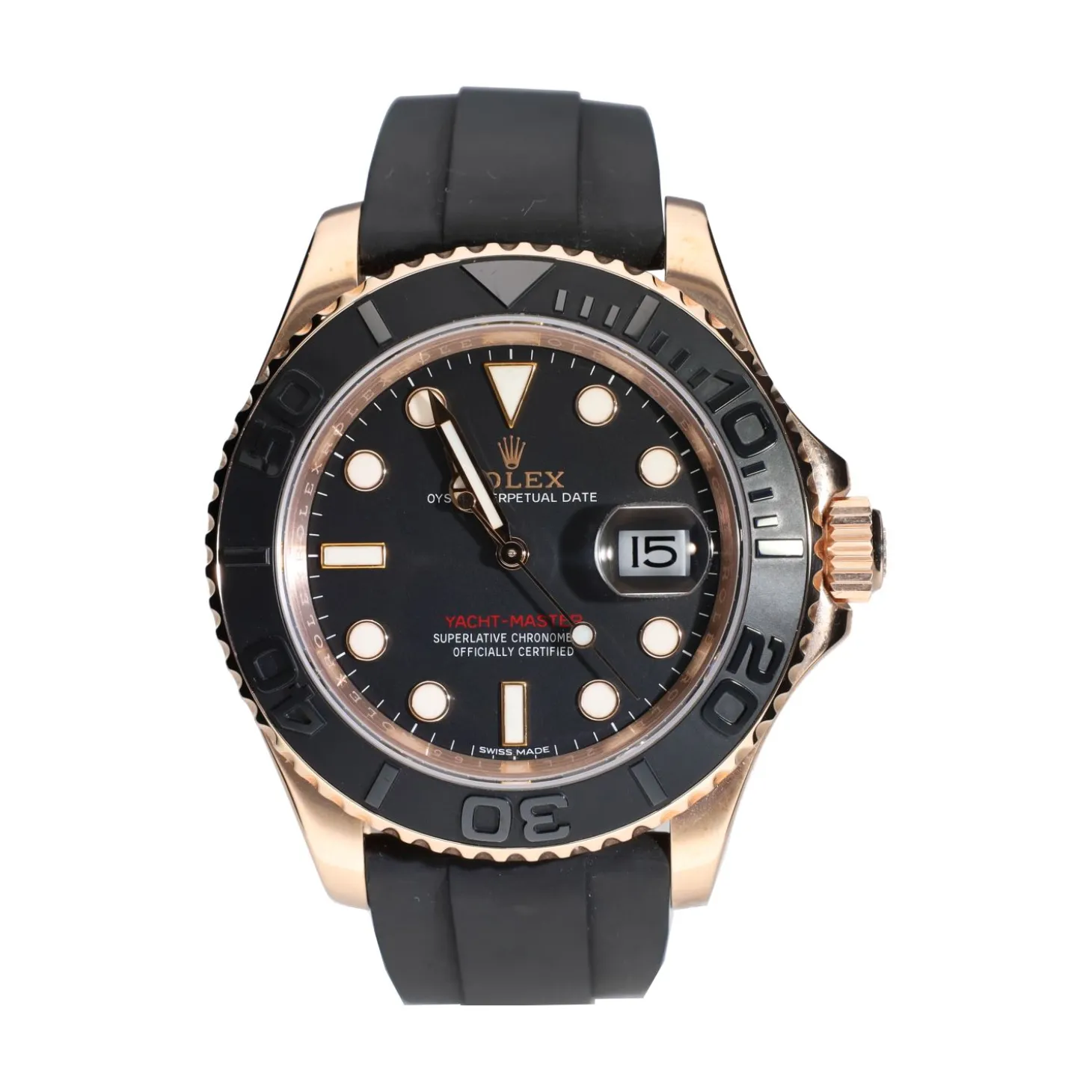 ROLEX Yacht-master oro rosa caucho 40mm.